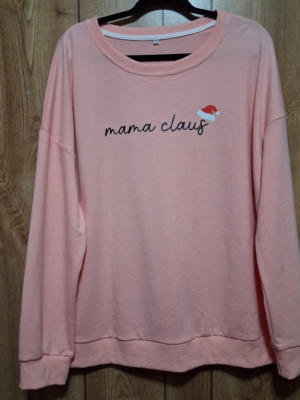 Mama Claus Peach Sweatshirt 2XL Holidays Cabincore girl Core